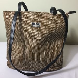 Frankie & Johnny Woven Shoulder Handbag Purse